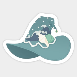 Neptune Witch Hat Sticker